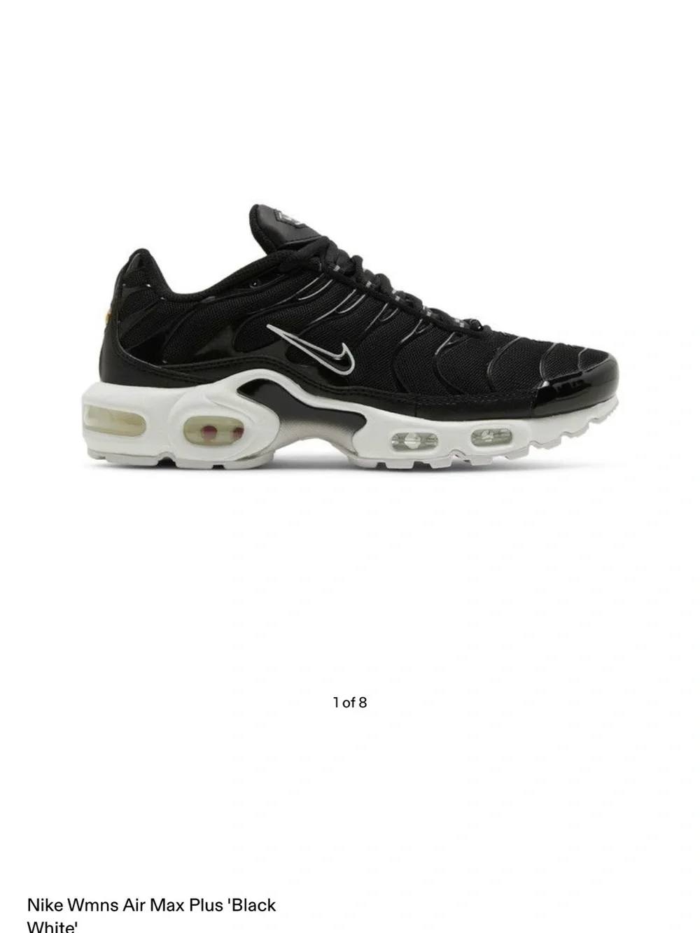 Nike Air Max Plus Women's Sneakers - Black/White
